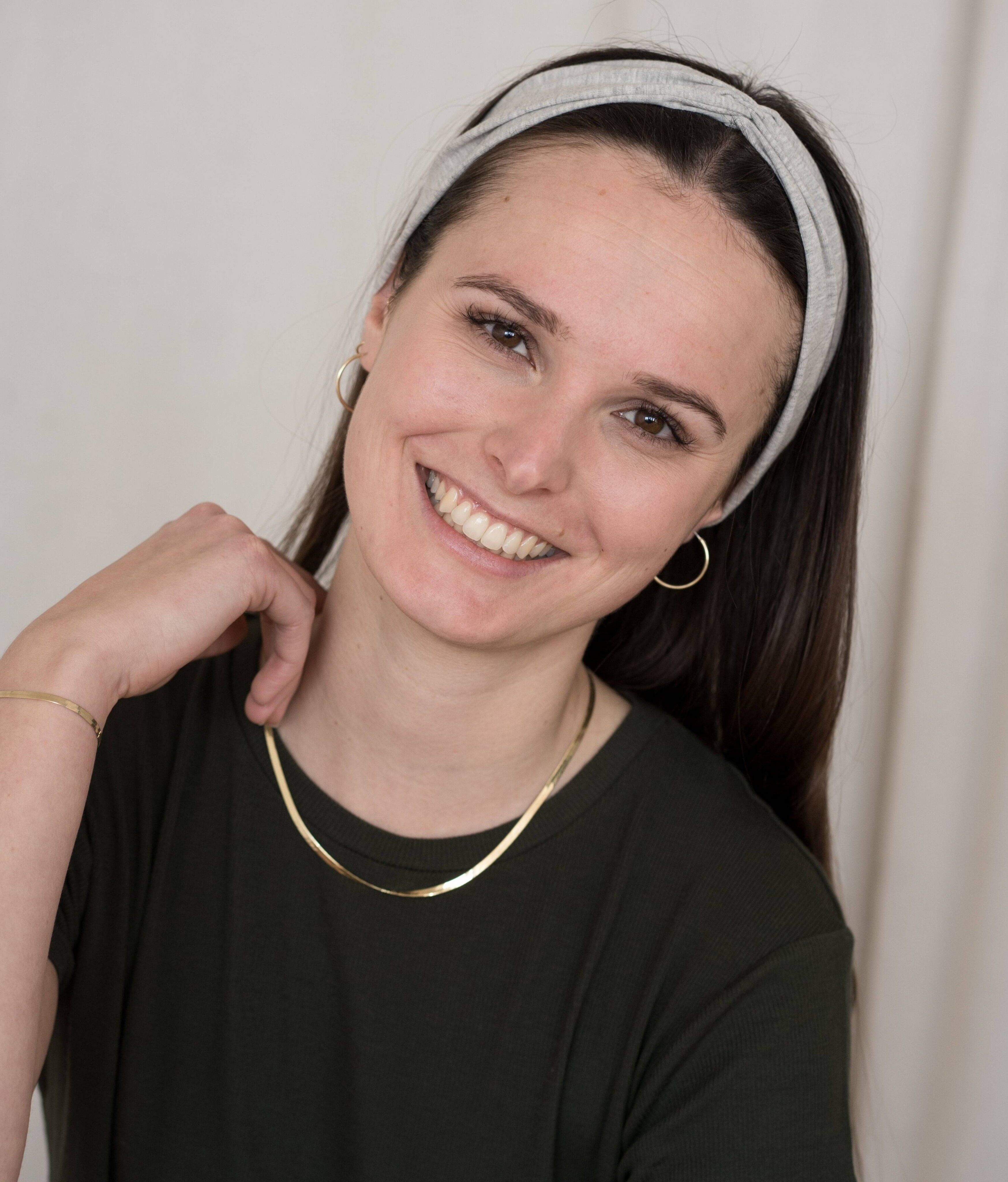 FASCIA FIOCCO IN JERSEY ORGANICO GRIGIO CHIARO