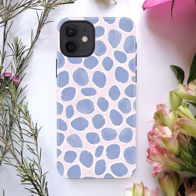 Cornflower Blue Dots Phone Case-Hard Case-Matte Finish