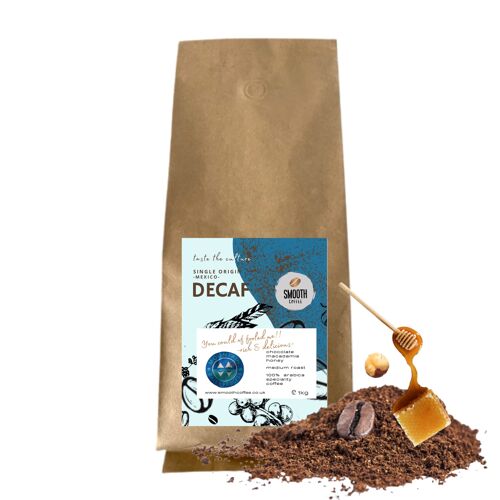 DECAF Coffee Mexico - 1kg - Espresso - FINE GRIND