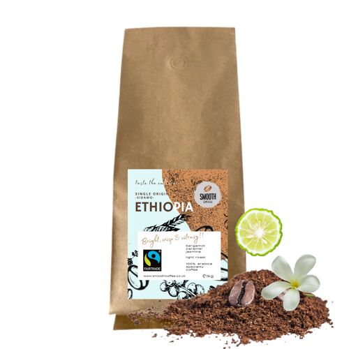 ETHIOPIA Single Origin Coffee - 1kg - Espresso - FINE GRIND
