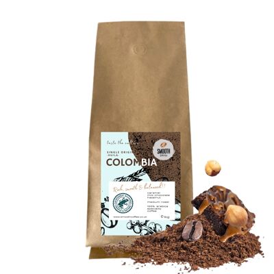 COLOMBIA Single Origin Kaffee - 1kg - Cafetière - GROB GRIND