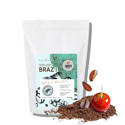 BRAZIL Single Origin Coffee - 250g - Cafetière - COARSE GRIND