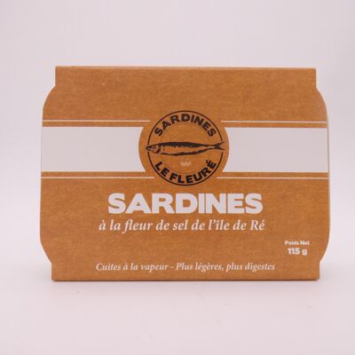 Canned sardines in olive oil and fleur de sel from the Ile de Ré