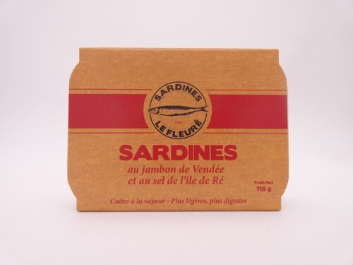 Sardines en boite à l'huile d'olive et au jambon de Vendée
