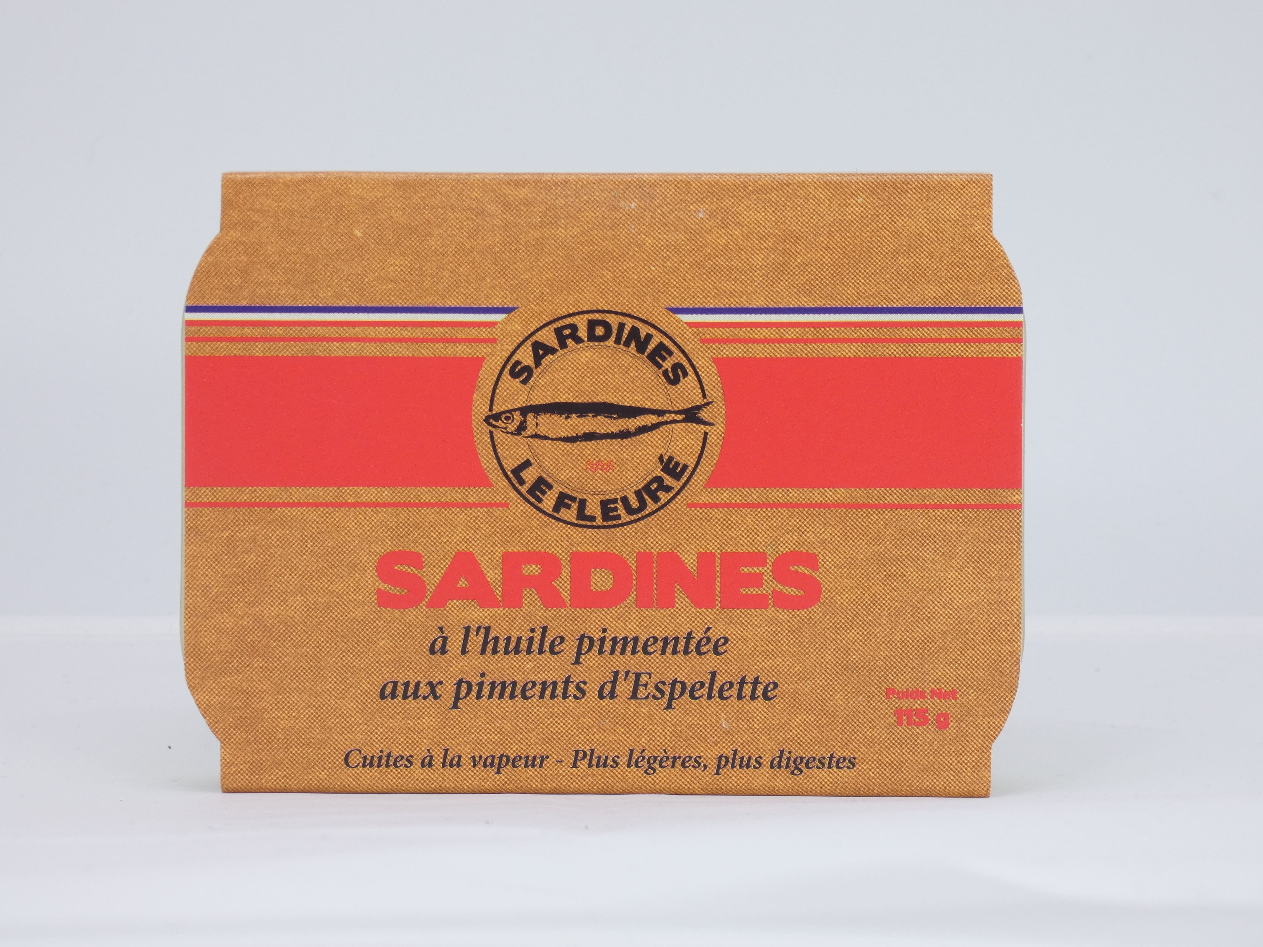 Canned Sardines in Olive Oil and Espelette Pepper