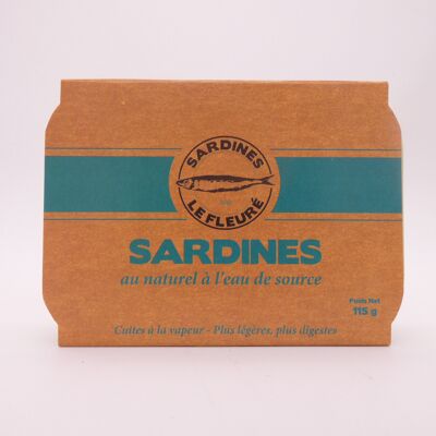 Canned sardines in spring water (to fry)