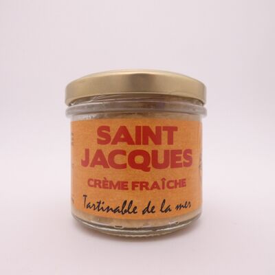 Rillette de Saint jacques à la crème fraiche