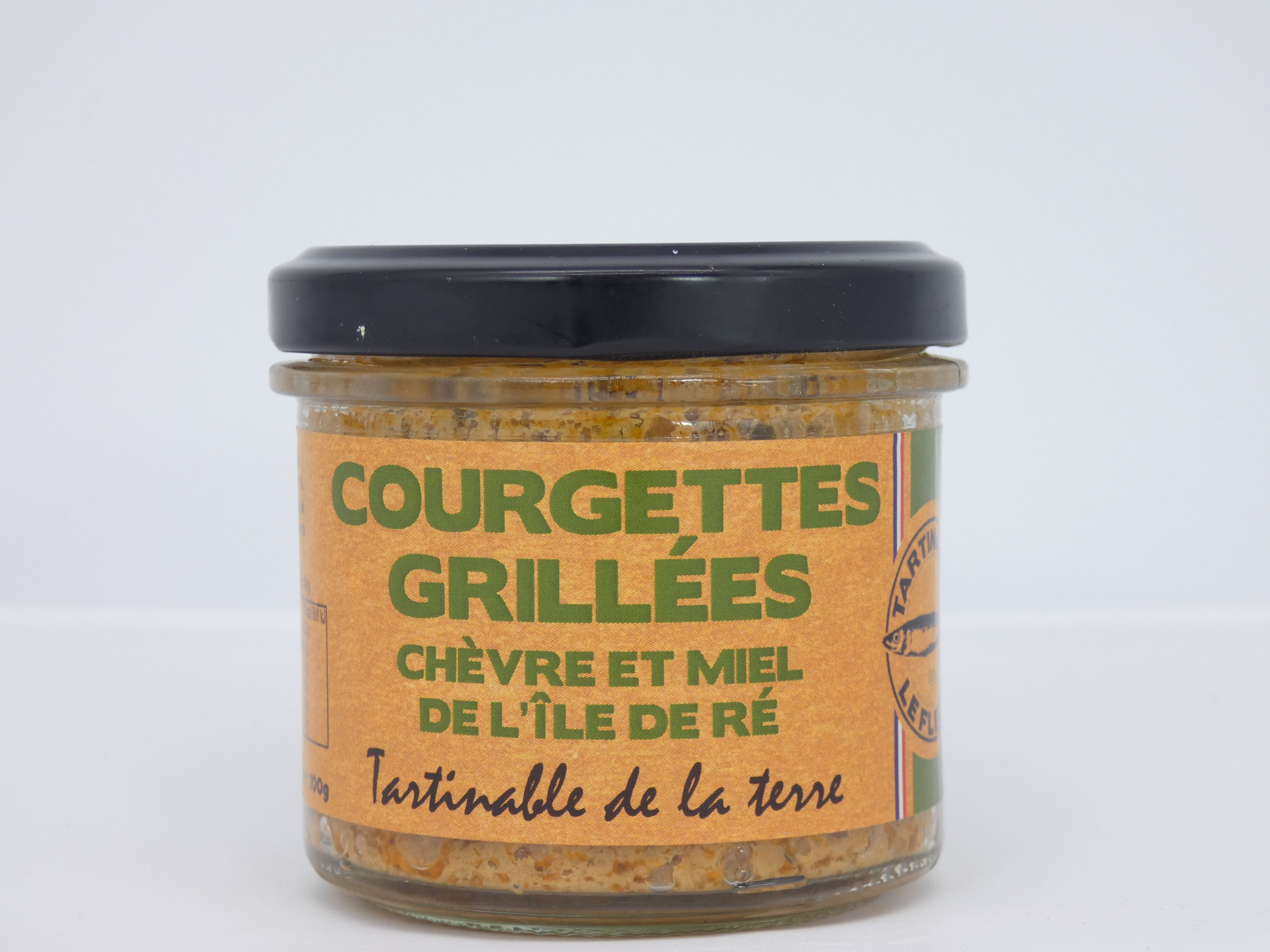 Gegrilltes Zucchini-Rillette mit Ziegenkäse und Ile-de-Ré-Honig