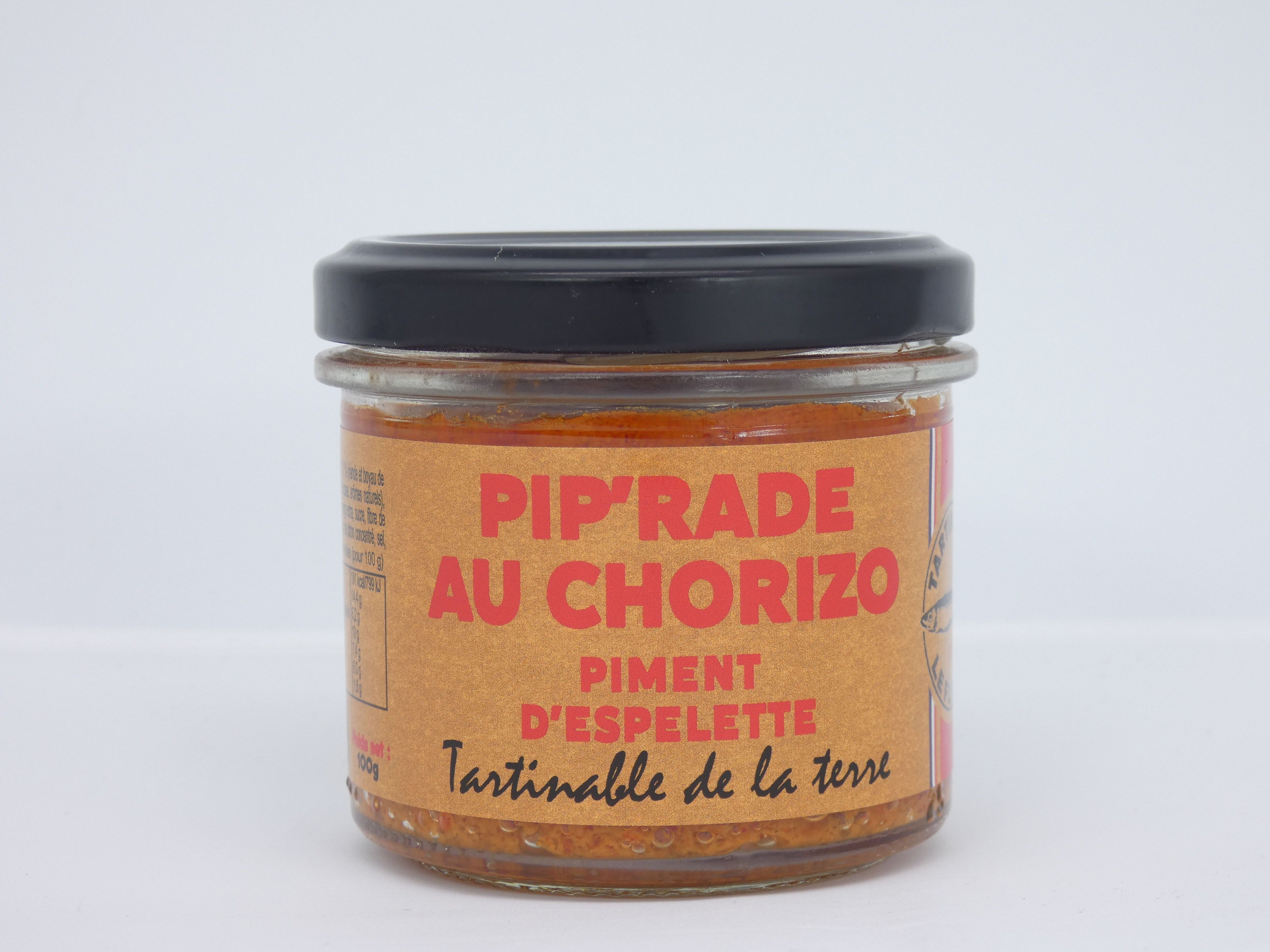 Pip'rade mit Chorizo ​​​​und Espelette-Pfeffer in Rillette