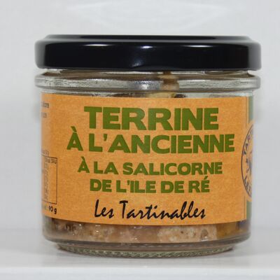 Old-fashioned terrine with glasswort from the Ile de Ré