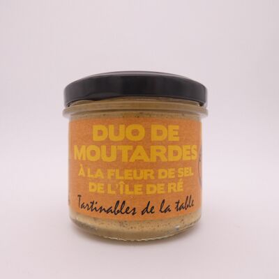 Duo di senape con Fleur de Sel dell'Île de Ré