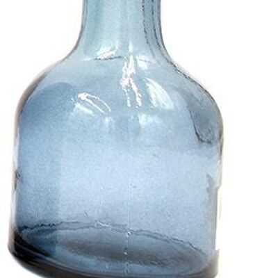 Botella retro 15cm gris azulado