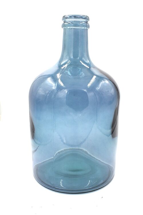 Botella retro 44cm gris azulado