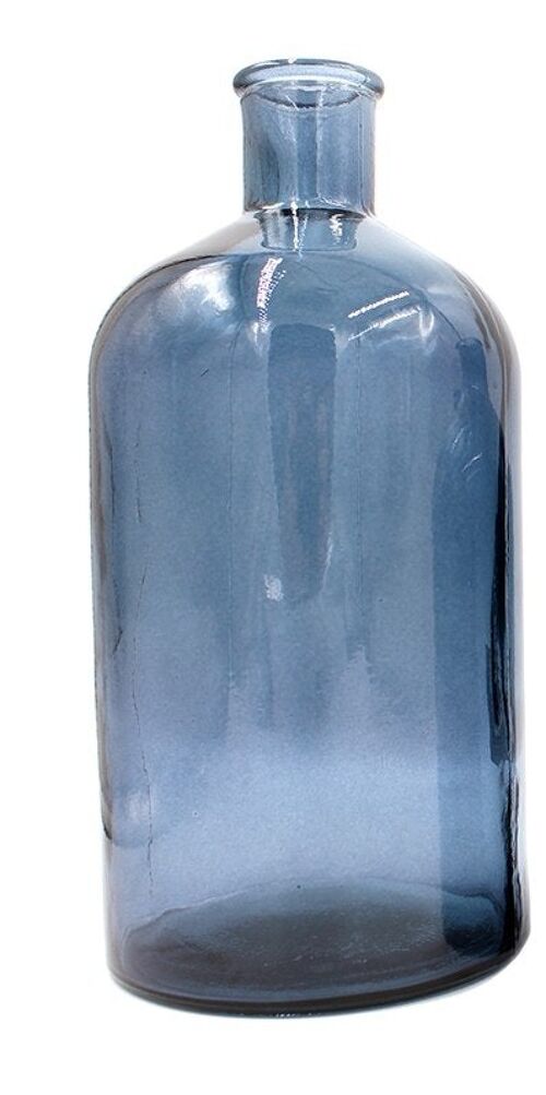 Botella retro 28cm gris azulado
