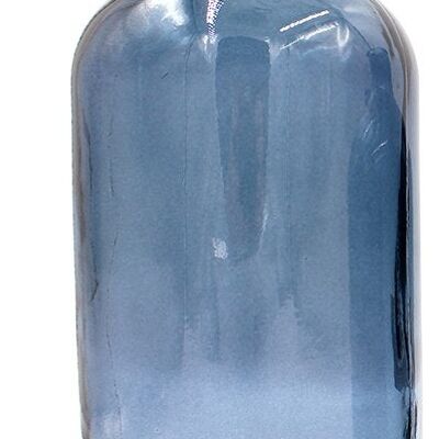 Botella retro 22cm gris azulado