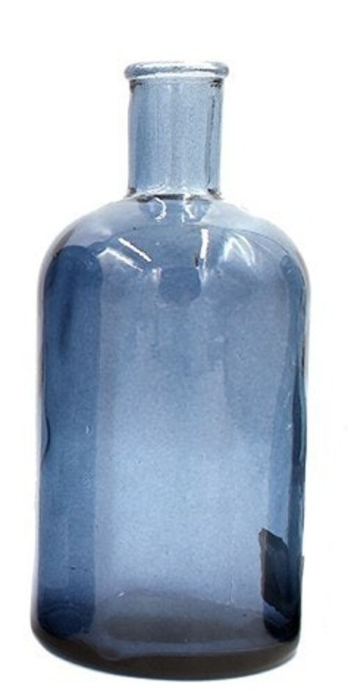 Botella retro 20cm gris azulado