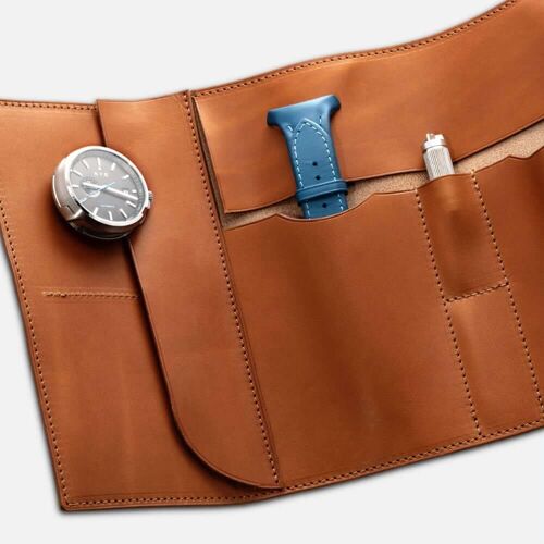 Fastback™ watch roll - whiskey