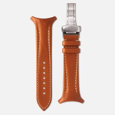 Fastback Premium strap [Whiskey] - Strap + folding clasp