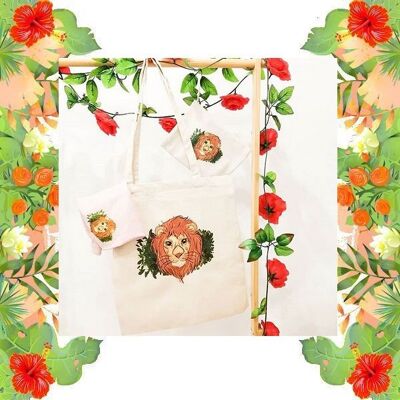 Tote bag motif Lion