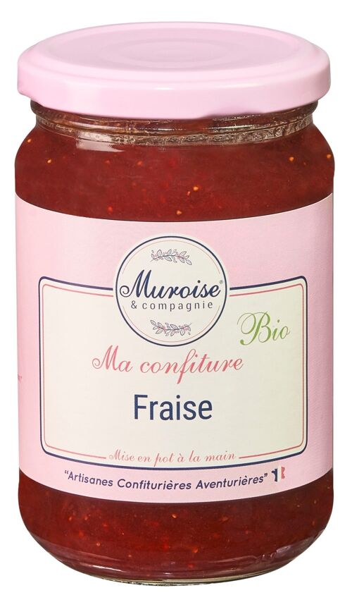 Confiture artisanale de fraise bio - 350 g