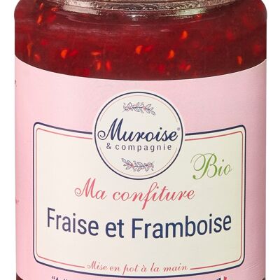 Mermelada ecológica artesanal de fresa y frambuesa - 350 g