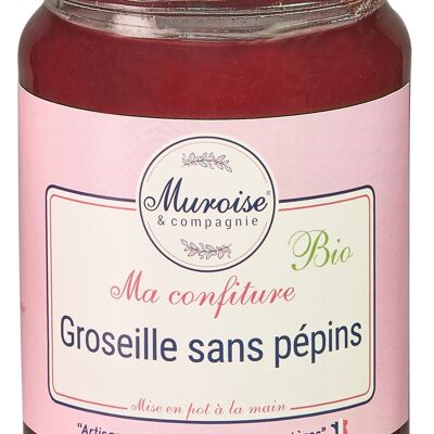 Confiture artisanale groseille sans pépins bio - 350 g