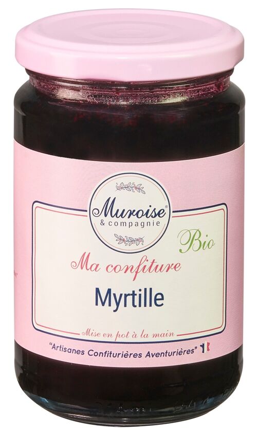 Confiture artisanale de myrtille bio - 350 g