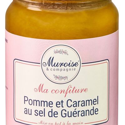 Artisanal apple jam with Guérande salt caramel - 350 g