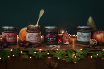 Confiture artisanale de noël bio oranges, griottes et épices à vin chaud - 220 g 2