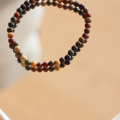 Pulsera de piedra natural Jasper Picasso