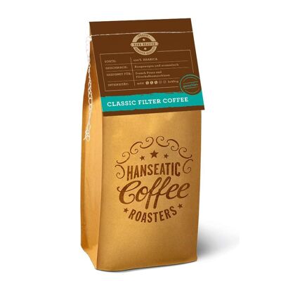 Classic Filter Coffee - Whole Beans - 8 x 1000g