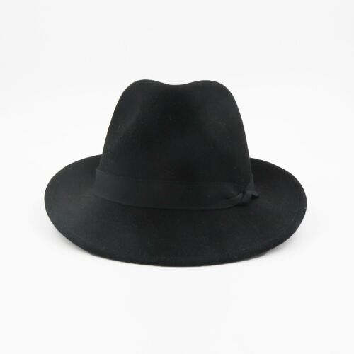 Trilby Noir Taille L avec ruban de reglage