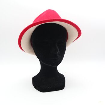 Trilby DOUBLE Rouge / beige T57 2