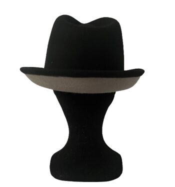 Trilby DOUBLE Noir / Gris clair T59 1