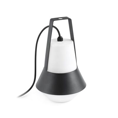 Black LUZA portable garden lamp