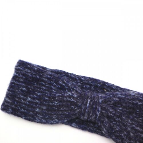 BANDEAU - Headband Bleu Moyen Chiné