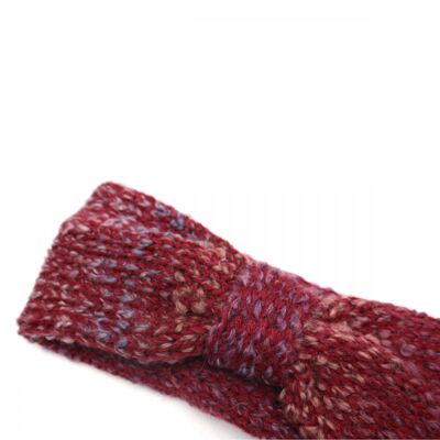 BANDEAU - Light burgundy marl headband