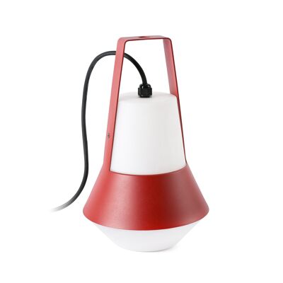 LUZA portable garden lamp red