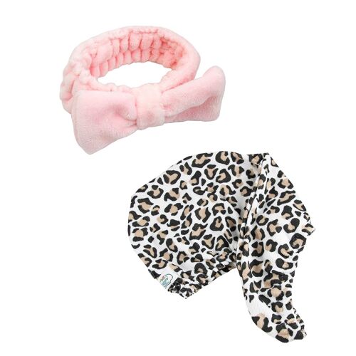 Simply Spa-vellous Polly and Leopard Print Turban