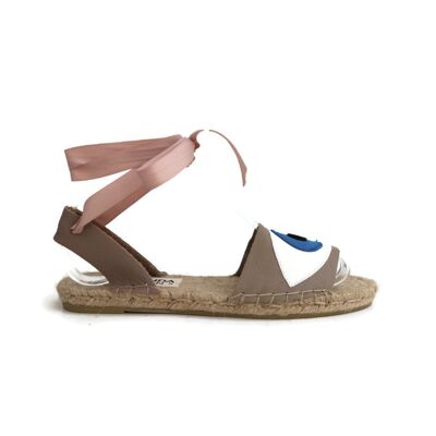 Eye sandal beige