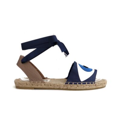 Eye sandal blue