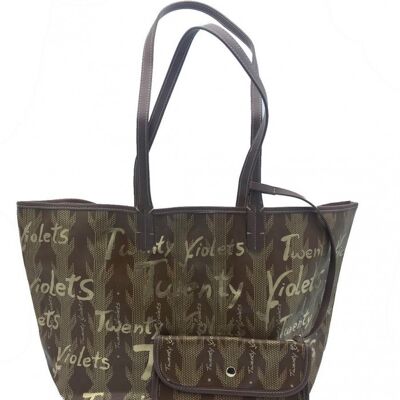 BOLSO SHOPPING BAG TWENTY- Letras DORADAS, B024