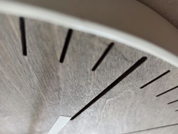 Horloge Simple Grise Aiguille Blanche 30cm 3