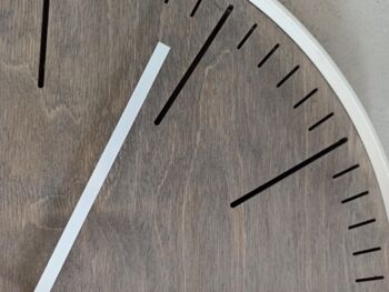 Horloge Simple Grise Aiguille Blanche 40cm 4