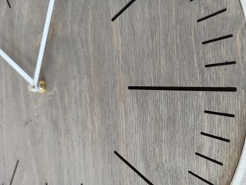 Horloge Simple Grise Aiguille Blanche 40cm 6