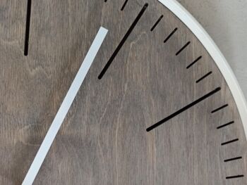 Horloge Simple Grise Aiguille Blanche 45 cm 4