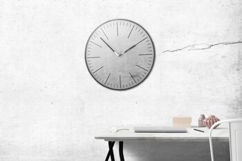 Horloge Simple Grise Aiguille Noire 58 cm 7