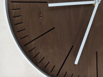 horloge simple wengé Aiguille Blanche 30cm 1