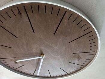 horloge simple wengé Aiguille Blanche 30cm 4