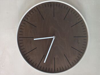 horloge simple wengé Aiguille Blanche 30cm 7